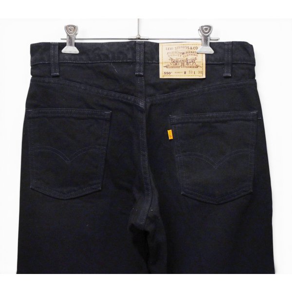 画像5: 【90's】【ビンテージ】【USA製】【Levi's】【リーバイス５５０】【550】黒【ブラックデニムパンツ】【33×30】 