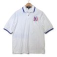 画像2: 【90's】【USA製】ビンテージ【Country Cottons】白ｘ青リブ【USAウェイトリフティング】【ポロシャツ】【M】<br> (2)