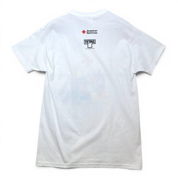 画像5: ほぼ未使用【Hanes】ヘインズ【TETRIS】【テトリス】【American Red Cross】【アメリカ赤十字社】プリント【Tシャツ】【サイズM】