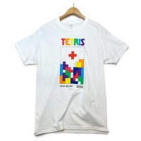 ほぼ未使用【Hanes】ヘインズ【TETRIS】【テトリス】【American Red Cross】【アメリカ赤十字社】プリント【Tシャツ】【サイズM】