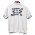 画像3: 【80's】USA製【ビンテージ】【R-M PAINTS】【企業Tシャツ】白ｘ水色【リンガーTシャツ】【Lサイズ程度】<br> (3)