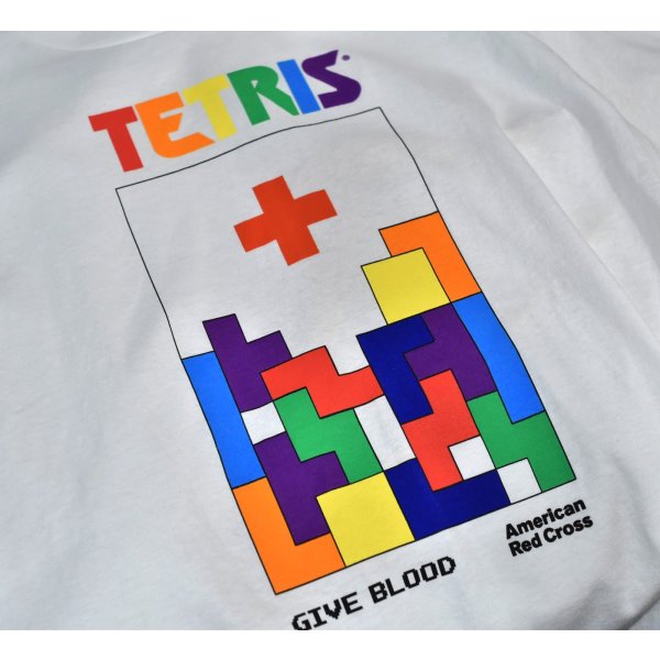 画像3: ほぼ未使用【Hanes】ヘインズ【TETRIS】【テトリス】【American Red Cross】【アメリカ赤十字社】プリント【Tシャツ】【サイズM】