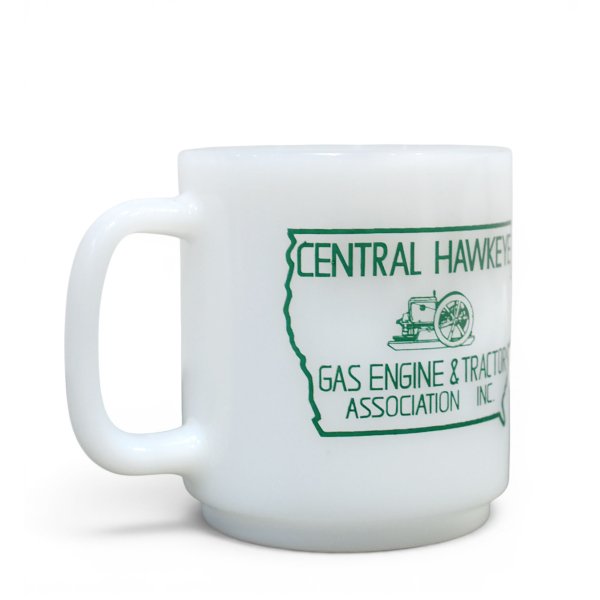 画像5: 【80's】【ガラスベイク】【CENTRAL HAWKEYE GAS ENGINE & TRACTOR ASSOCIATION】白【アドマグ】【マグカップ】