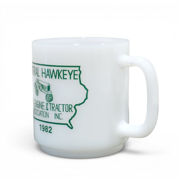 画像3: 【80's】【ガラスベイク】【CENTRAL HAWKEYE GAS ENGINE & TRACTOR ASSOCIATION】白【アドマグ】【マグカップ】