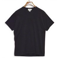 【90's】ビンテージ【USA製】【ジェイクルー】【J.CREW】無地【VネックTシャツ】【ブラック】【S】 