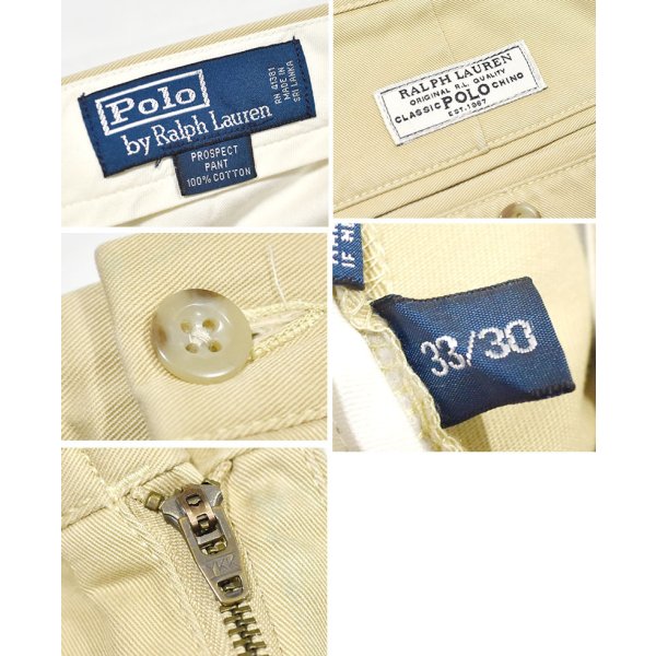 画像2: ビンテージ【ラルフローレン】【Ralph Lauren】【PROSPECT PANT】プロスペクトパンツ【チノパン】【ライトイエロー】【33×30】