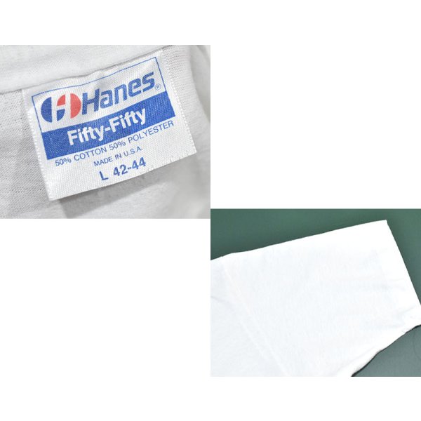 画像2: 【90's】【USA製】ビンテージ【Hanes】ヘインズ【Fifty-Fifty】【Tour of Red Bank】白【サイクリング】自転車【Tシャツ】シングルステッチ【サイズL】