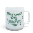 画像1: 【80's】【ガラスベイク】【CENTRAL HAWKEYE GAS ENGINE & TRACTOR ASSOCIATION】白【アドマグ】【マグカップ】 (1)