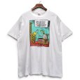 画像1: 【90's】【ビンテージ】【USA製】【FRUIT OF THE LOOM】【フルーツオブザルーム】白【GRIMMY】【ハチ】【キャラクター】【Tシャツ】【XL】<br> (1)