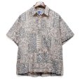 画像1: 90's ビンテージ【USA製】【RJC】アロハシャツ【プルオーバーハワイアンシャツ】総柄シャツ【サイズXL】<br> (1)