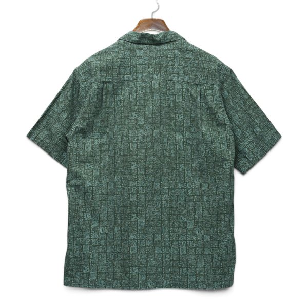 画像4: 【00's】ビンテージ【L.L.Bean】エルエルビーン【緑系模様】【総柄】【半袖シャツ】【M】 