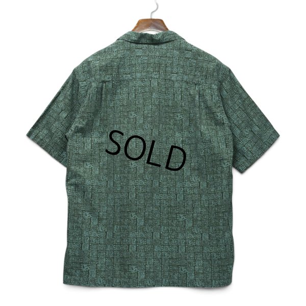 画像4: 【00's】ビンテージ【L.L.Bean】エルエルビーン【緑系模様】【総柄】【半袖シャツ】【M】 
