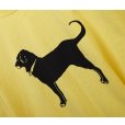 画像3: 【未使用】【The Black Dog】ブラックドッグ【犬プリント】【黄色】【Tシャツ】【L】<br> (3)