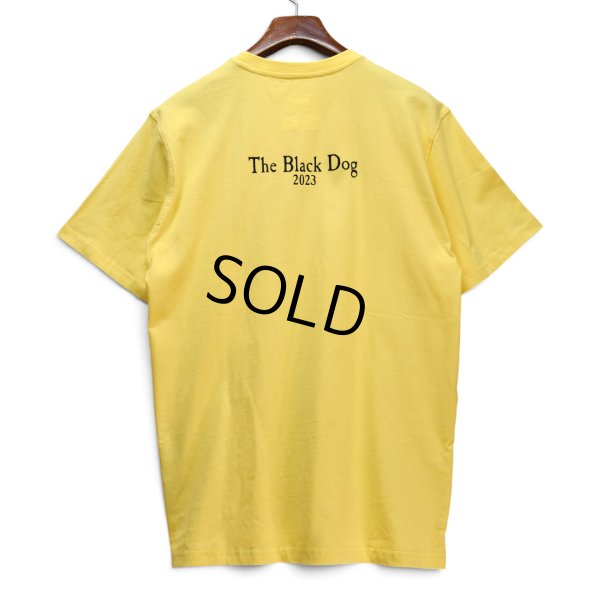 画像4: 【未使用】【The Black Dog】ブラックドッグ【犬プリント】【黄色】【Tシャツ】【L】 