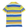 画像3: ビンテージ【90's〜】【ラルフローレン】【Polo Ralph Lauren】【黄色×青×緑ボーダー】【ポロシャツ】【サイズS】 (3)