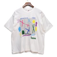 【90's】【ビンテージ】【USA製】【FRUIT OF THE LOOM】フルーツオブザルーム【白】【Tropicana】トロピカーナ【Spring Break】【Tシャツ】【XL】 