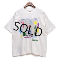 【90's】【ビンテージ】【USA製】【FRUIT OF THE LOOM】フルーツオブザルーム【白】【Tropicana】トロピカーナ【Spring Break】【Tシャツ】【XL】 