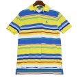 画像1: ビンテージ【90's〜】【ラルフローレン】【Polo Ralph Lauren】【黄色×青×緑ボーダー】【ポロシャツ】【サイズS】 (1)
