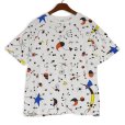 画像1: 【90's】【USA製】ビンテージ【GOUDA】【ジョアン・ミロ】【アートTシャツ】総柄Tシャツ【Lサイズ程度】 (1)