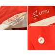 画像2: 【50’s】ビンテージ【Pinsplitter】【赤×白】【レーヨン】【チェーンステッチ】【ボウリングシャツ】【M】<br> (2)