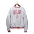 画像1: 【Champion】【チャンピオン】【REVERSE WEAVE】【リバースウィーブ】【SACRED HEART UNIVERSITY】【カレッジスウェット】（ライトグレー】リブ赤ボーダー【M】 <br> (1)