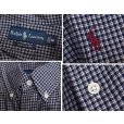 画像2: 90's~【ラルフローレン】【Ralph Lauren】【ボタンダウンシャツ】コットンシャツ【紺×白×赤チェック】【M】 <br> (2)