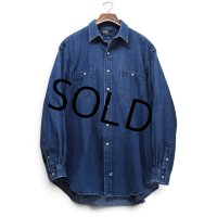 【90's】【ビンテージ】【ラルフローレン】【Ralph Lauren】【Polo by Ralph Lauren】【デニムシャツ】【XL】  