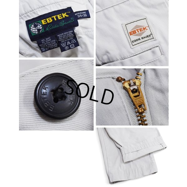 画像3: 【90's】ビンテージ【エディーバウアー】【Eddie Bauer】【EBTEK】【コットンパンツ】【ベージュ】【34×30】