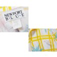 画像2: 【USA製】ビンテージ【NEWPORT BLUE】【白×オレンジチェック パイナップル総柄】ハワイアンシャツ【半袖シャツ】アロハシャツ【L】 (2)