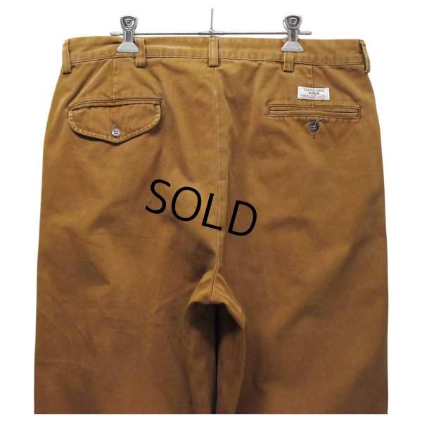 画像5: 【90's】【メキシコ製】【ラルフローレン】【Polo Ralph Lauren】HAMMOND PANT【ハモンドパンツ】【2タック】【チノパンツ】【ブラウン】コットンパンツ【34×34】