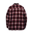 画像3: 【HOBBS CREEK】ボブスクリーク【赤×黒×グレーシャドーチェック】オンブレシャツ【ボタンダウン】【長袖シャツ】【XL】<br> (3)
