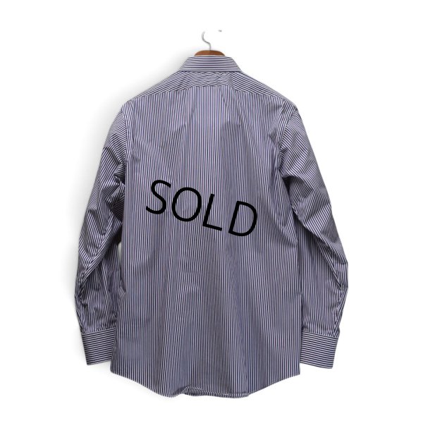 画像4: 【USA製】ビンテージ【ブルックスブラザーズ】【Brooks Brothers】【白×紫×紺ストライプ】【長袖シャツ】【16-34】 