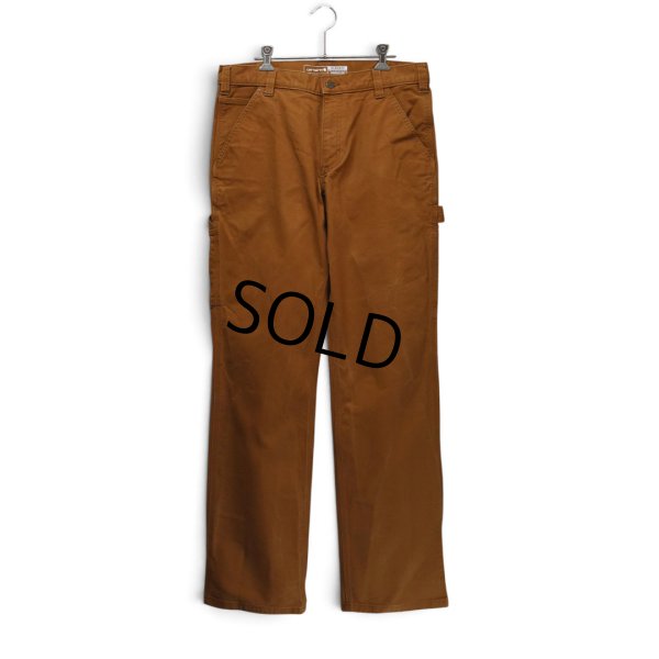 画像1: ビンテージ【カーハート】【Carhartt】【ブラウン】【ダック】ストレッチ【ペインターパンツ】【RUGGED FLEX】【RELAXED FIT】【32×32】 