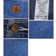 画像2: ビンテージ【カーハート】【Carhartt】【ブルーデニム】【ペインターパンツ】【36×32】<br> (2)