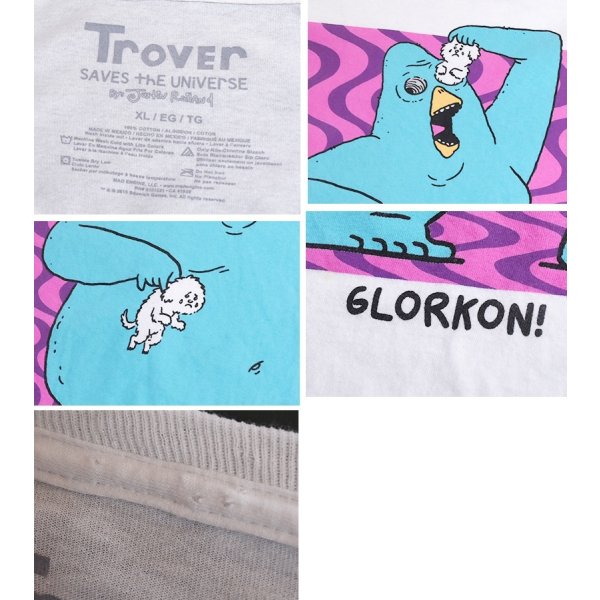 画像3: 【Trover Saves the Universe】トローバー セイブズ ザ ユニバース【Justin Roiland】【Glorkon】【モンスター】【白】ロンT【長袖Tシャツ】両袖プリント【XL】 