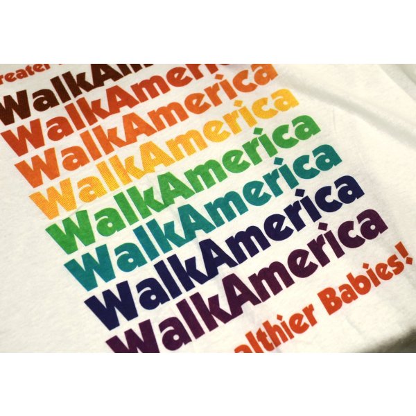 画像5: 【デッドストック】90's【USA製】【ビンテージ】ヘインズ【hanes】【WALK America】白【Ｔシャツ】【サイズXL】 
