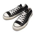 画像1: 【80's】ビンテージ【USA製】サイド当て布付き【コンバース】黒【CONVERSE】【チャックテイラー】【オールスター】US6 約24.5cm (1)