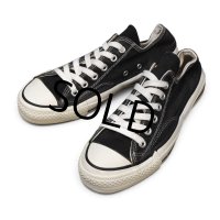 【80's】ビンテージ【USA製】サイド当て布付き【コンバース】黒【CONVERSE】【チャックテイラー】【オールスター】US6 約24.5cm