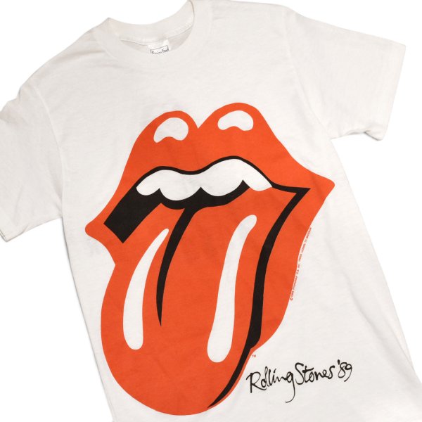 画像1:  【80's】【ビンテージ】【USA製】【ローリング・ストーンズ】【The Rolling Stones】【Tシャツ】【NORTH AMERICAN TOUR 1989】【M】