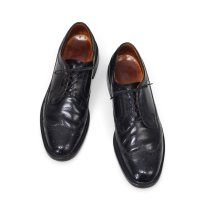 【JCPenney】JCペニー【ウイングチップ】メダリオン【レザーシューズ】【黒】ドレスシューズ【8 1/2 D】26.5cm程度