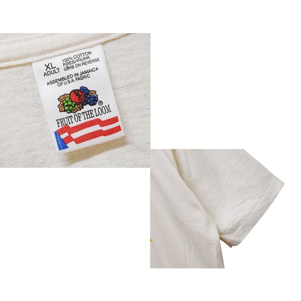 画像2: 90's~【ほぼ未使用】ビンテージ【FRUIT OF THE LOOM】フルーツオブザルーム【UNITY IN DIVERSITY】【Tシャツ】【クリーム】シングルステッチ【XL】