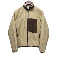 【パタゴニア】【patagonia】【レトロX】クラシックレトロ【フリースジャケット】【ベージュ×茶】【M】 