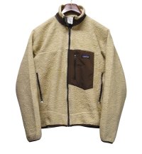 【パタゴニア】【patagonia】【レトロX】クラシックレトロ【フリースジャケット】【ベージュ×茶】【M】 
