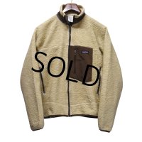 【パタゴニア】【patagonia】【レトロX】クラシックレトロ【フリースジャケット】【ベージュ×茶】【M】 