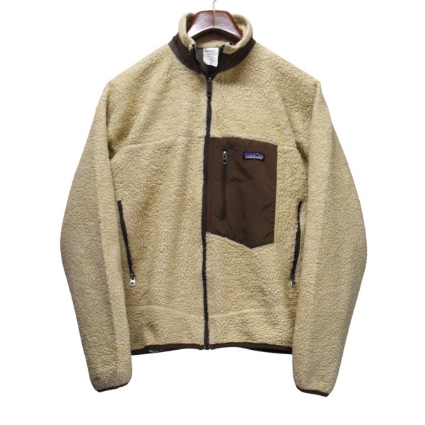 画像1: 【パタゴニア】【patagonia】【レトロX】クラシックレトロ【フリースジャケット】【ベージュ×茶】【M】 