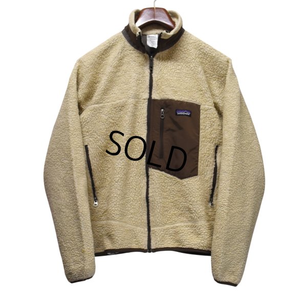 画像1: 【パタゴニア】【patagonia】【レトロX】クラシックレトロ【フリースジャケット】【ベージュ×茶】【M】 