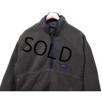 【パタゴニア】【patagonia】【シンチラ】【ハーフジップ】【フリースジャケット】【グレー】【サイズL】 