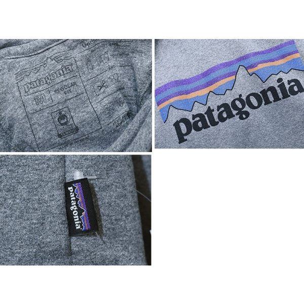 画像2:  【パタゴニア】【patagonia】【ロゴプリント】【プルオーバーパーカー】【グレー】サイズM
