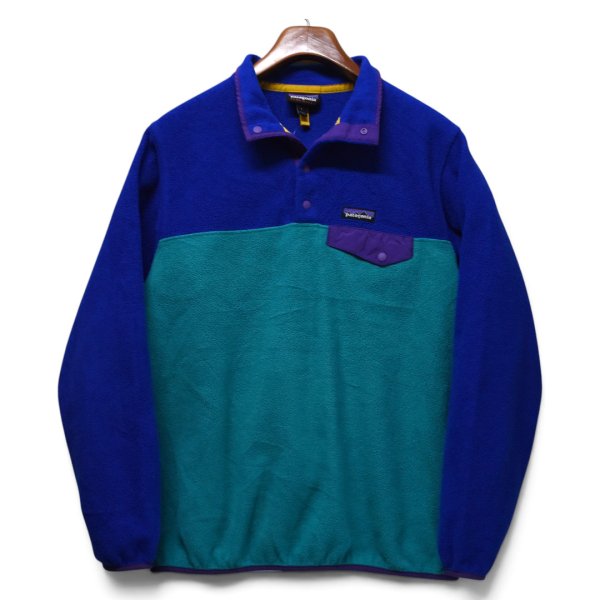 画像3: 【パタゴニア】【patagonia】【シンチラ】【スナップT】【フリースジャケット】【青×エメラルド】【サイズL】 