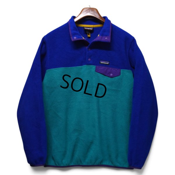 画像3: 【パタゴニア】【patagonia】【シンチラ】【スナップT】【フリースジャケット】【青×エメラルド】【サイズL】 
